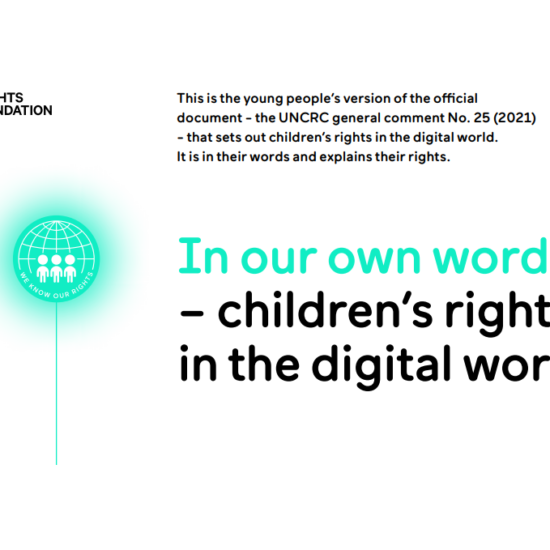 Children's Rights Apply In The Digital World